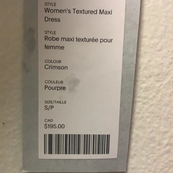 BRAND NEW: KOTN NWT Crimson Textured Maxi Dress - Picture 2 of 9